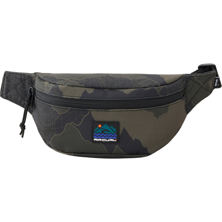 2025 Rip Curl Bæltetaske Search Camo 15KMUT - Black / Oliven